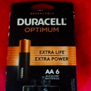 Duracell optimum extra life AA batteries